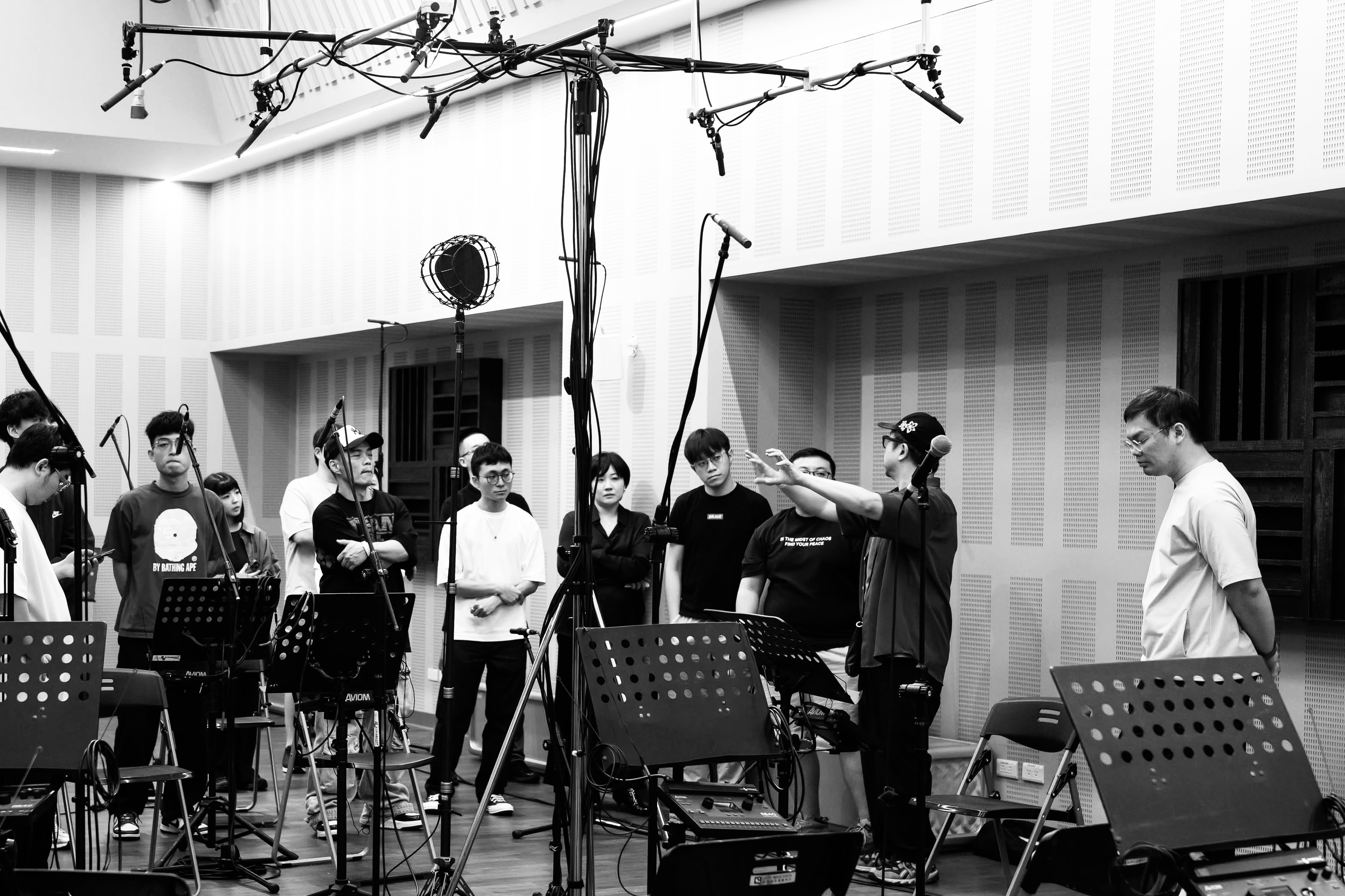 Recording studio session